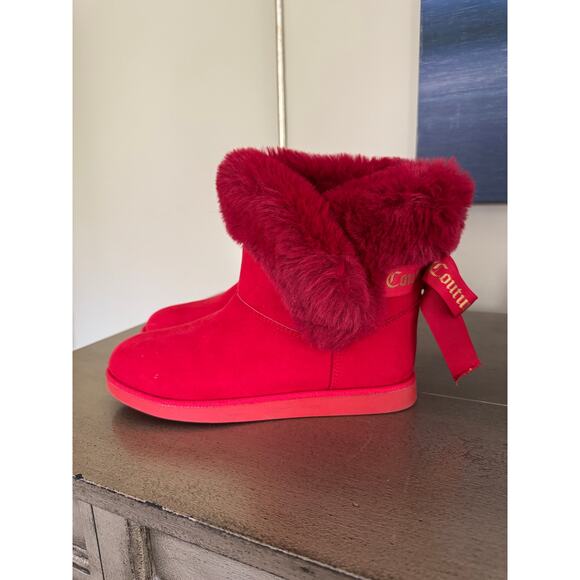 Juicy Couture Women's Slip On Winter Snow Boots Fur Lining Booties 8 - Picture 10 of 10